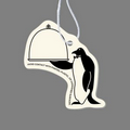 Paper Air Freshener - Penguin Waiter Tag W/ Tab